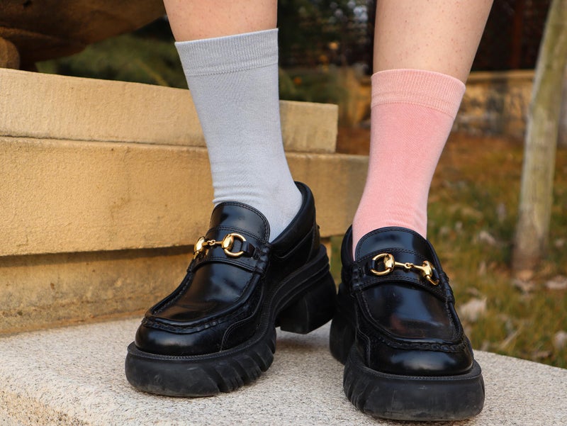 SERISIMPLE Women Thin Viscose Bamboo Socks Crew Lightweight Above Ankle Casual Dress Sock For Ladies Bootie Trouser 5 Pairs (Assorted, Medium) - Image 5